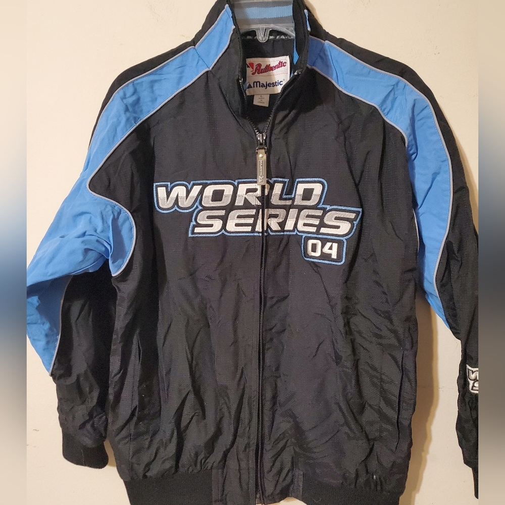 Y2k World Series Jacket Size Large Great Condition MLB Vintage Jacket '04